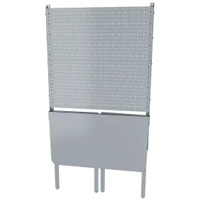 верстак откидной оцинкованный small, перфорация 1м