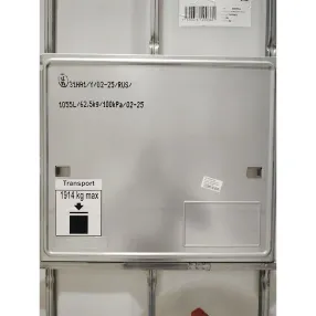 еврокуб с краном в обрешетке на деревянном поддоне un, 1000 л