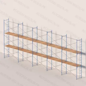 леса рамные строительные лрсп-40 6х15 м (2 яруса под настил, 2 подъема)