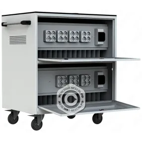 тележка для хранения и зарядки 30 ноутбуков (15,6 дюймов) с электросхемой