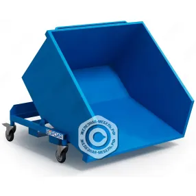 контейнер металлический опрокидывающийся ко-07 на колёсах