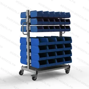 стеллаж мобильный №213 (1415х950х610)