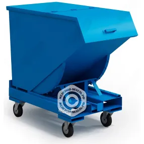 контейнер металлический самоопрокидывающийся коа-01 с крышкой (без колёс)