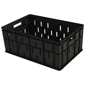 ящик универсальный пищевой тяжёлый, малая перфорация (600х400х250)