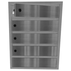 почтовый ящик «орион м» с дверцами из нержавеющей стали 4 секции