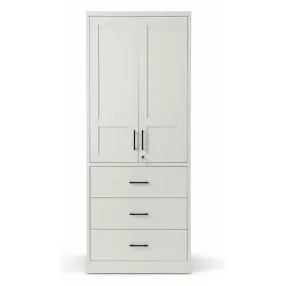 шкаф гардеробный с 3-мя выдвижными ящиками 2000х800х500 grette