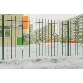 сварной забор «strong», серия «звёздный»
