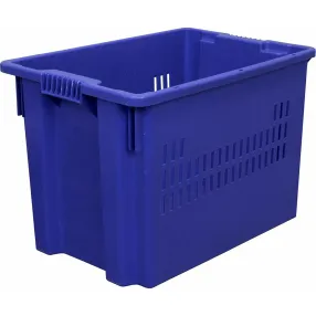 ящик п/э 600х400х400 дно сплошное, стенки перфорированные арт. 606 м