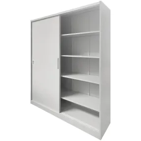 шкаф-купе металлический архивный односекционный с 4мя полками grette 2000x1200x450, артикул jf-sd01