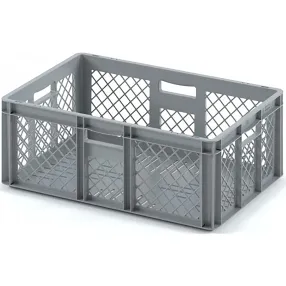 пластиковый ящик 600х400х220 перфорированный (еср-6422)