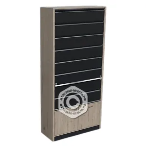 шкаф-накопитель сигаретный на 8 секций с выдвижными полками и с тумбой