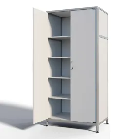 шкаф лабораторный для одежды стр мд-ал 108.02 (белый)