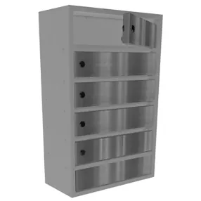 почтовый ящик «орион м» с дверцами из нержавеющей стали 5 секций