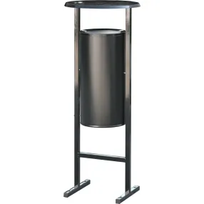 урна уличная 25л. с пепельницей черная, арт. сл-250