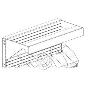 фриз зеркальный с панелью наклонной