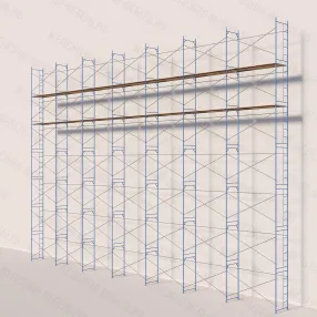 леса рамные строительные лрсп-40 14х21 м (2 яруса под настил, 2 подъема)