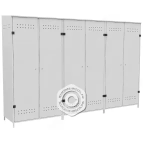 шкаф металлический для газовой рампы (5 баллонов) 2000х3006х560