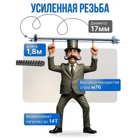 винт стяжной для опалубки холоднокатаный 1,8 м