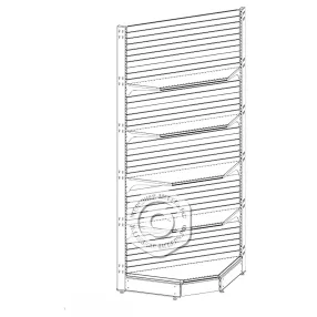 стеллаж торговый перфорированный угла внутреннего 25 серия