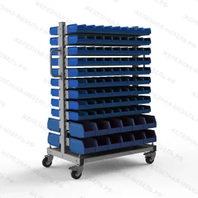 стеллаж мобильный №203 (1415х950х610)