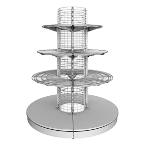 стеллаж торговый сетчатый угла внешнего 90 градусов