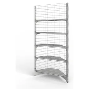 стеллаж торговый сетчатый угла внутреннего 25 серия