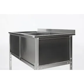 ванна моечная двухсекционная с бортом вмс-2/5-б-эн