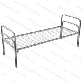 кровать «п-образная двойная» к6411к спинка d32х32, ложе 1900х700, закруглённое, сетка кв. звено