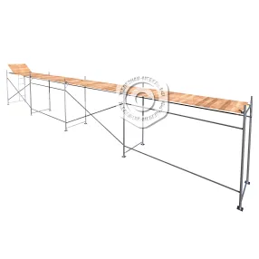 леса рамные строительные лрсп-д 30, 2х12 м (1 ярус под настил)