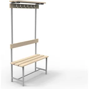 скамья свт-7 (с крючками, полкой)