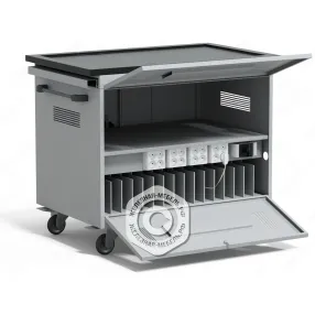 тележка для хранения и зарядки 16 ноутбуков (15,6 дюймов) с электросхемой