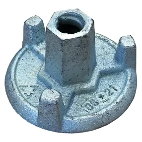 гайка литая оцинкованная трехрожковая диаметр 90/17 мм