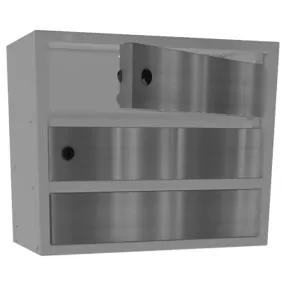 почтовый ящик «орион м» с дверцами из нержавеющей стали 2 секции
