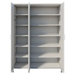 шкаф лабораторный для одежды стр мд-ал 108.05 (белый)