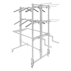 стеллаж мобильный для одежды