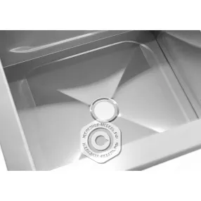 ванна моечная вмсн 530 (530х530х860) «norma inox», 1 м/о 430х430х300 (ножка проф., тр. 40х40)