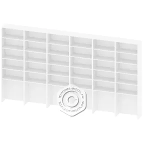 стеллаж односторонний с отделом для пуфа ст-ад-146