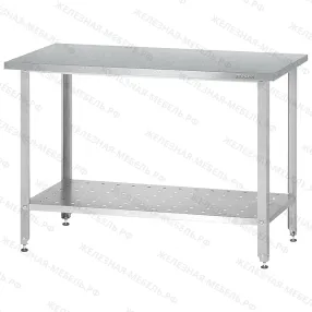 стол производственный спрр - 600х600х860 «retail» (оцинкованная столешница)