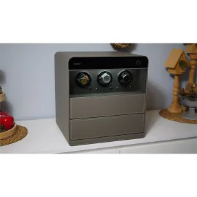 сейф мебельный klesto smart jsm3 дымчатый серый