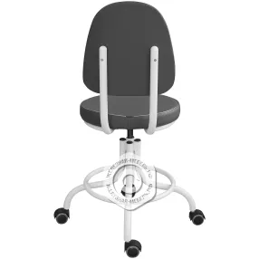 кресло винтовое с мягким сиденьем кр01(т) на колесиках