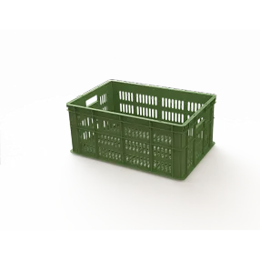 ящик универсальный пищевой лёгкий, большая перфорация (600х400х250)