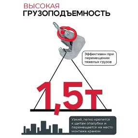 захват монтажный оцинкованный 1,5 тонн, упаковка 2 шт