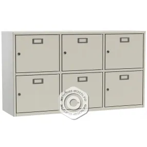 шкаф для касок 6 ячеек (2 секции по 3 ячейки)