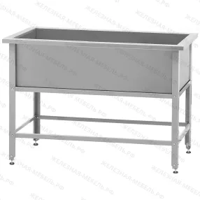 ванна моечная вмсн 1210 (1210х630х860) «norma zn», 1 м/о 1110х530х350 (ножка угл.)