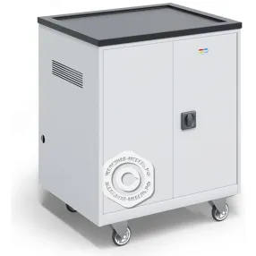 тележка для хранения и зарядки 30 ноутбуков (17,3 дюймов) с электросхемой