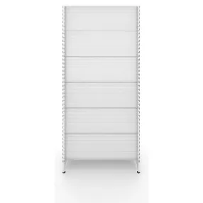 стеллаж торговый пристенный с навесными корзинами 50 серия