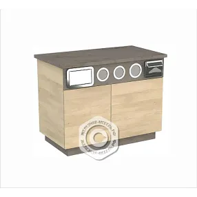 кофе-модуль самообслуживания пристенный лдсп 950х1250х700 мм