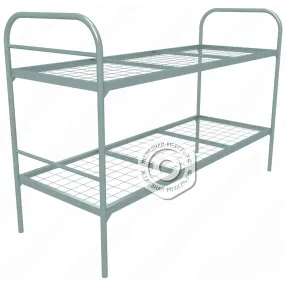 кровать металлическая двухъярусная «бюджет + 2» (700х1900, сетка 100х100, 2 перемычки)