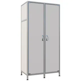 шкаф лабораторный для одежды стр мд-ал 108.04 (белый)