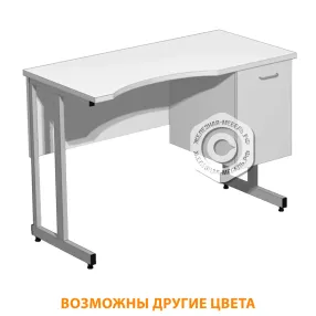 стол лабораторный для микроскопирования см-200 «премиум» (столеш. постформинг серый, каркас серый)